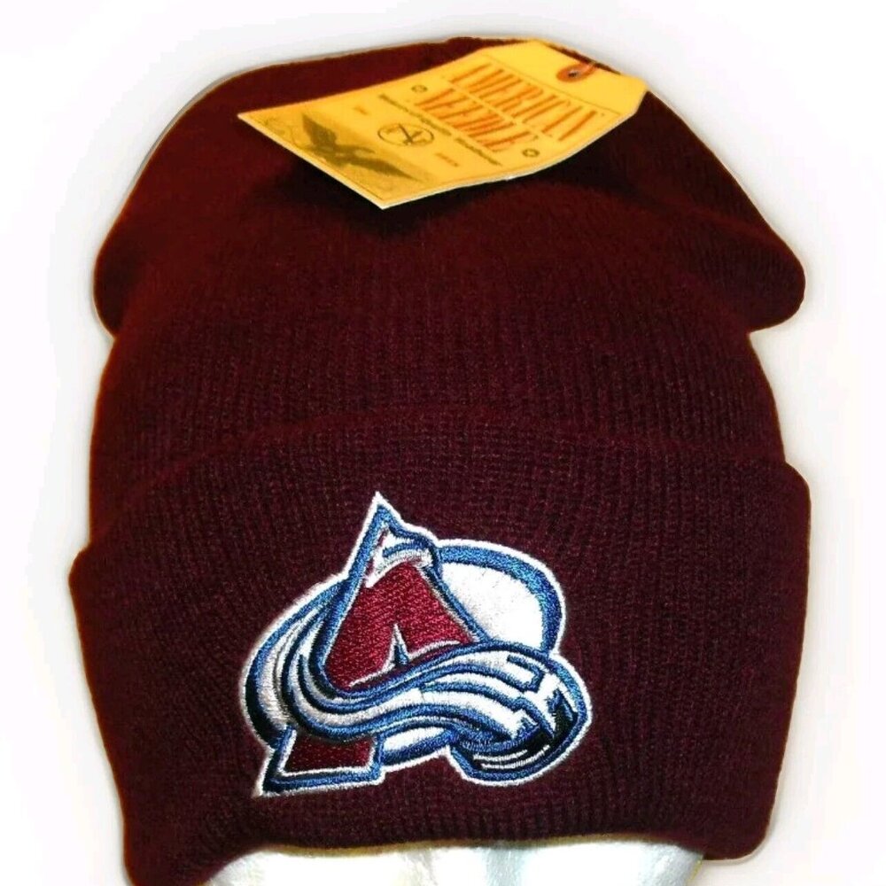 Colorado Avalanche American Needle Cuff Adult Beanie Winter Hat Cap New Nhl